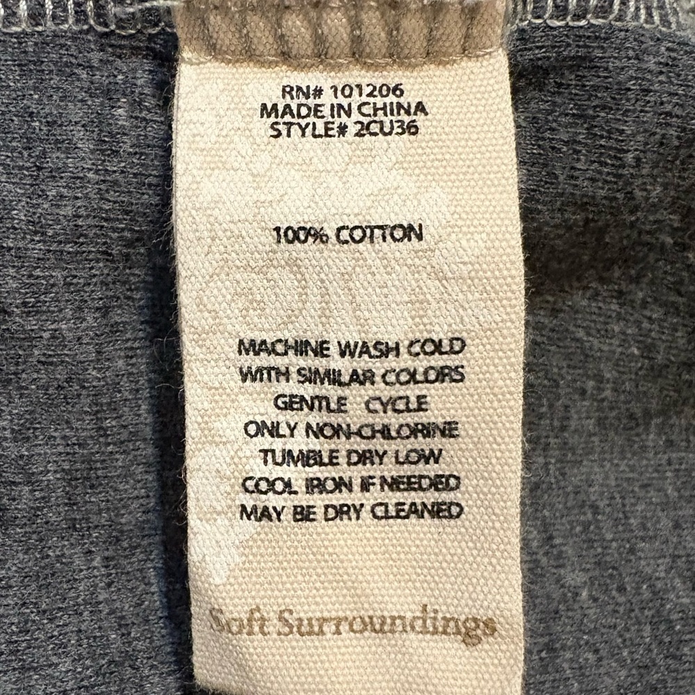 Soft Surroundings Half Button Downtime Henley Poc… - image 7